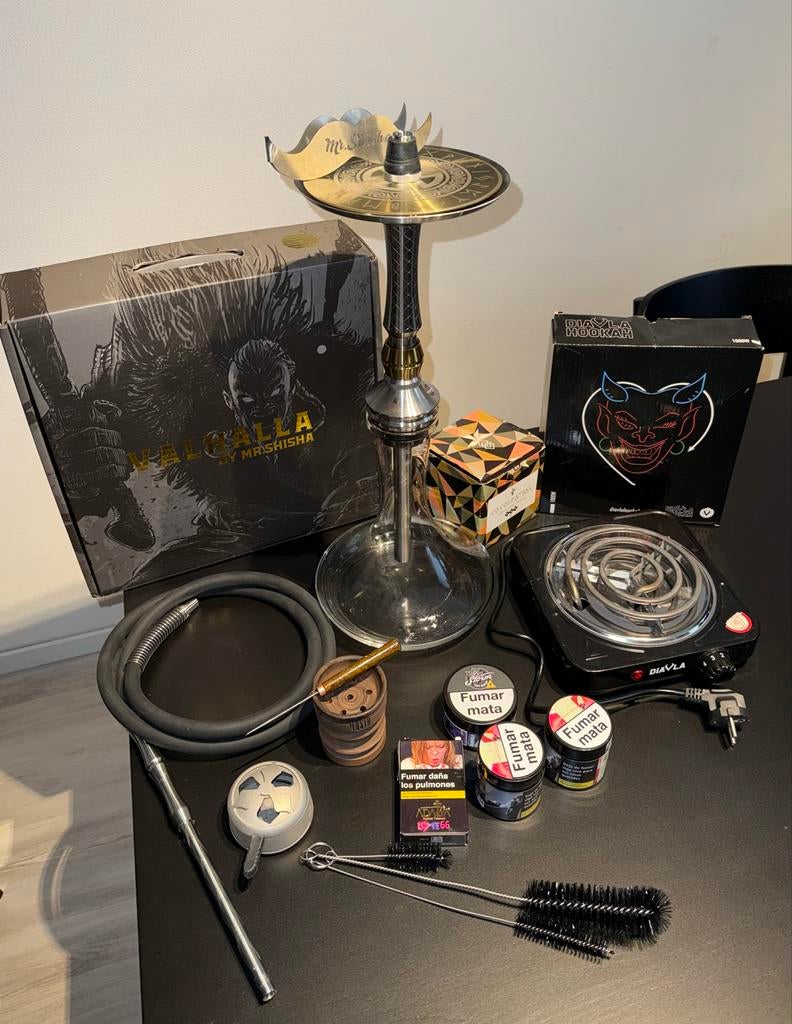 VALHALLA by MR. SHISHA – Complete Premium Set, Ophalen of Verzenden, Zo goed als nieuw, (Water)pijp