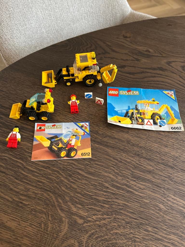 Lego System Graafmachines - 6512 & 6662, Ophalen of Verzenden, Gebruikt, Complete set, Lego