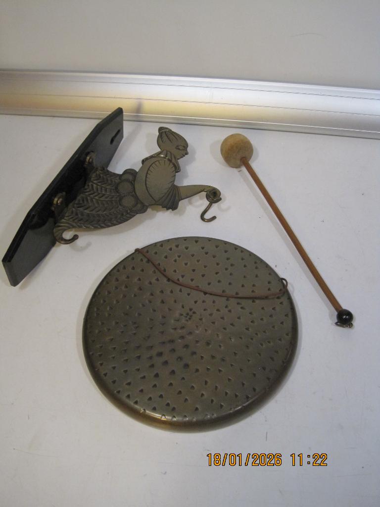 oude gong doorsnede 25 cm Wandgong (371), Ophalen of Verzenden