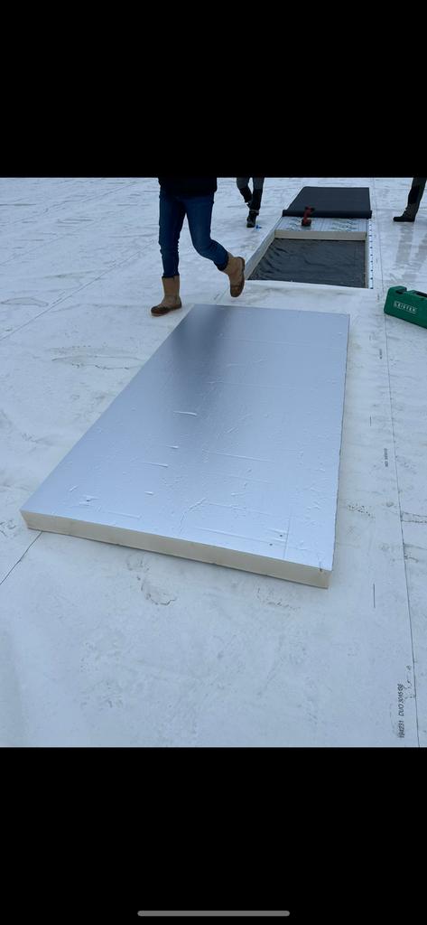 Te koop zeer grote partij B keuze pir isolatie 12 cm 120 mm, Ophalen, 12 cm of meer, Zo goed als nieuw, Hardschuim (Pir)