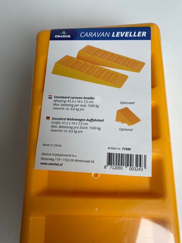 Obelink Caravan Leveller - Nieuw in verpakking, Ophalen, Nieuw