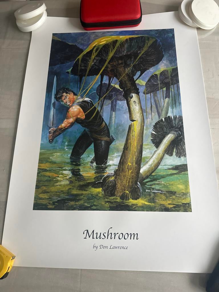 Mushroom by Don Lawrence - poster Storm, Eén stripboek, Ophalen of Verzenden, Zo goed als nieuw