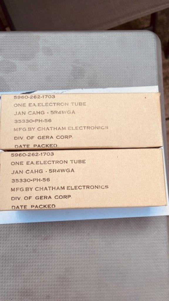5R4WGA Chatham NOS voor o.a Audio note, Ophalen of Verzenden, Buis of Buizen