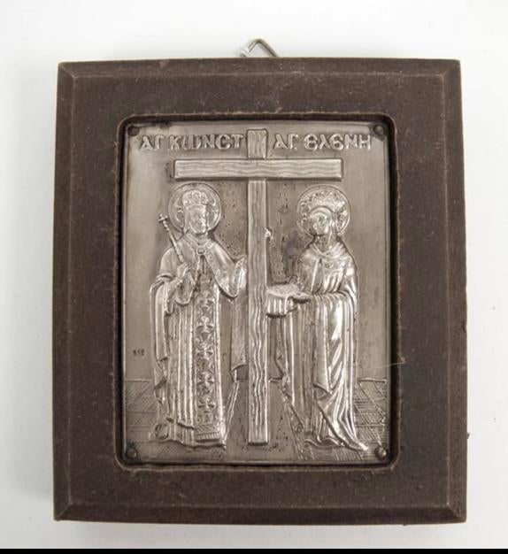 Russisch icoon. 950 zilver, Verzenden