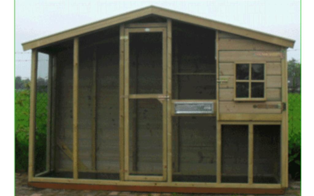 Volière kippenhok vogelden vlucht kippenren ook maatwerk, Ophalen of Verzenden, Nieuw, Hout, Volière