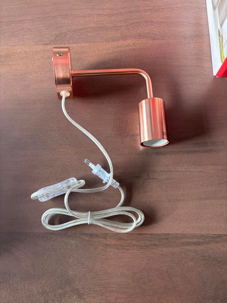 Rose wandlamp, Huis en Inrichting, Lampen | Wandlampen, Ophalen of Verzenden, Zo goed als nieuw, Metaal