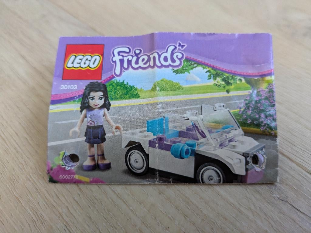 Lego Friends 30103 Auto van Emma, Ophalen of Verzenden, Zo goed als nieuw, Complete set, Lego