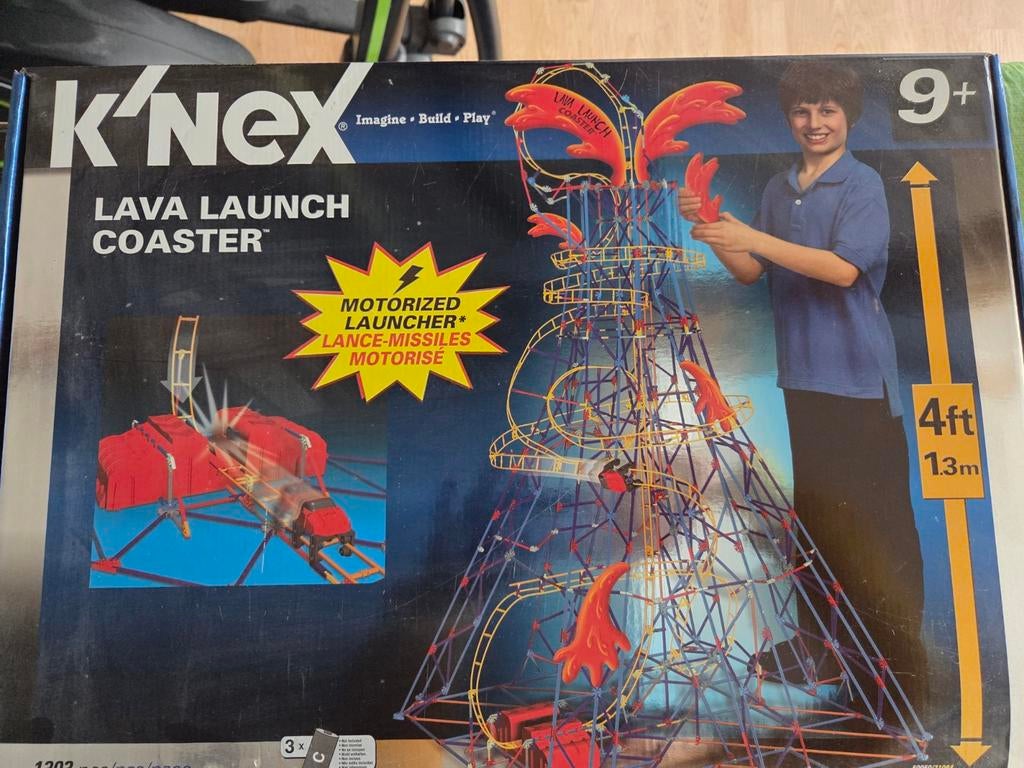 K'nex Lava Launch Coaster - zo goed als nieuw in Doos!, Kinderen en Baby's, Speelgoed | Bouwstenen, Ophalen of Verzenden, Zo goed als nieuw