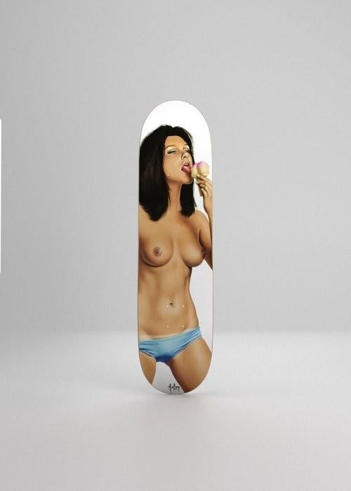 Alain Aslan (after) - Aslan pin up Martine Skateboard, Ophalen of Verzenden, Gebruikt