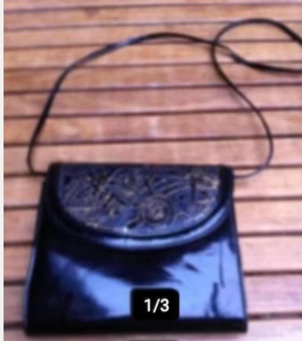 Sjeik dames schoudertasje lakleer zwart H18cmBr20cm, Sieraden, Tassen en Uiterlijk, Tassen | Schoudertassen, Ophalen of Verzenden