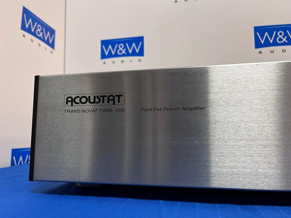 Acoustat Twin 200 eindversterker - Zeldzaam!, Overige merken, Gebruikt, ., Ophalen of Verzenden
