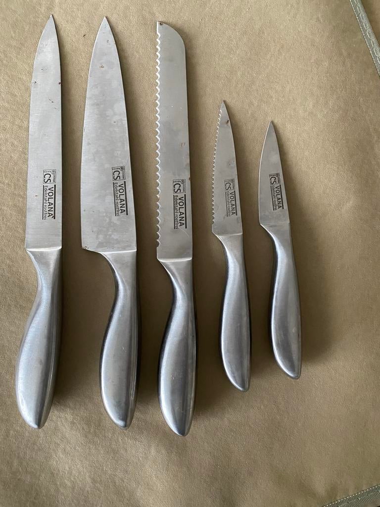 Volana messenset, Ophalen of Verzenden, Zo goed als nieuw, Rvs of Chroom