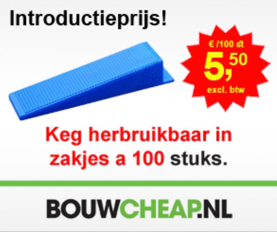 €.45.00 voor 1000 clips en 250 keggen en 1 tang, Verzenden, Zo goed als nieuw, Overige materialen, 10 m² of meer