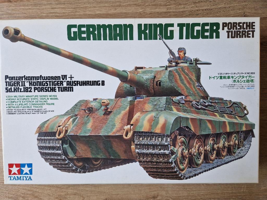 TAMIYA 1/35 GERMAN KING TIGER Porsche Turret No.169, Tank, 1:32 tot 1:50, Nieuw, Ophalen of Verzenden