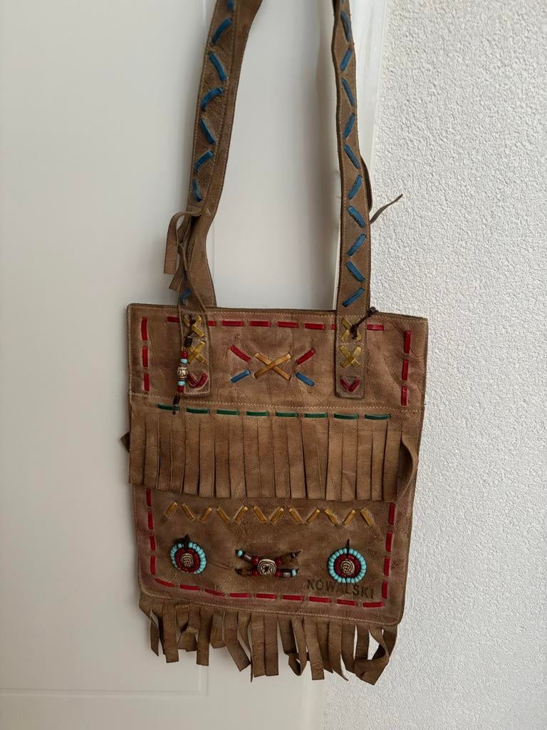 Kowalski Damestas met Franjes en Details, Ophalen of Verzenden, Gebruikt, Bruin, Handtas