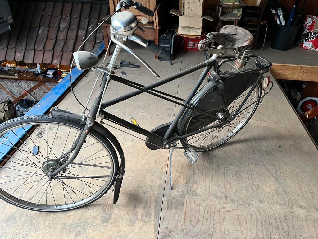 Kruisframe heren fiets, Fietsen en Brommers, Fietsen | Oldtimers, 59 cm of meer, Ophalen of Verzenden