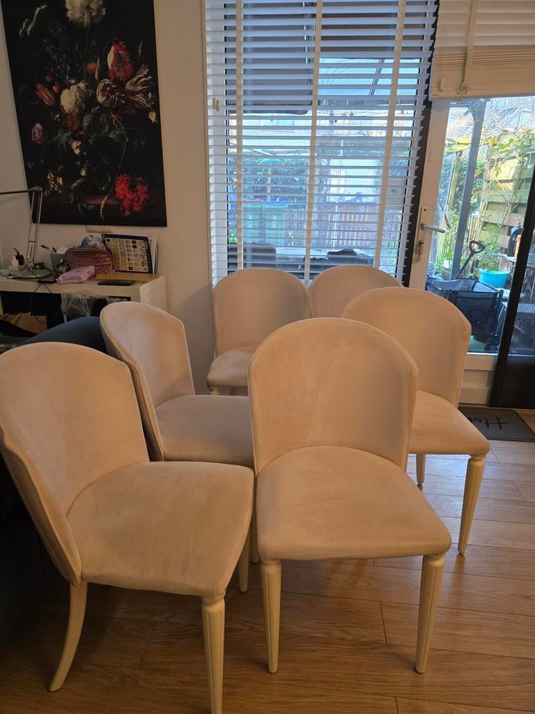 6 stoelen, Huis en Inrichting, Gebruikt, Overige kleuren, Ophalen of Verzenden, Stof