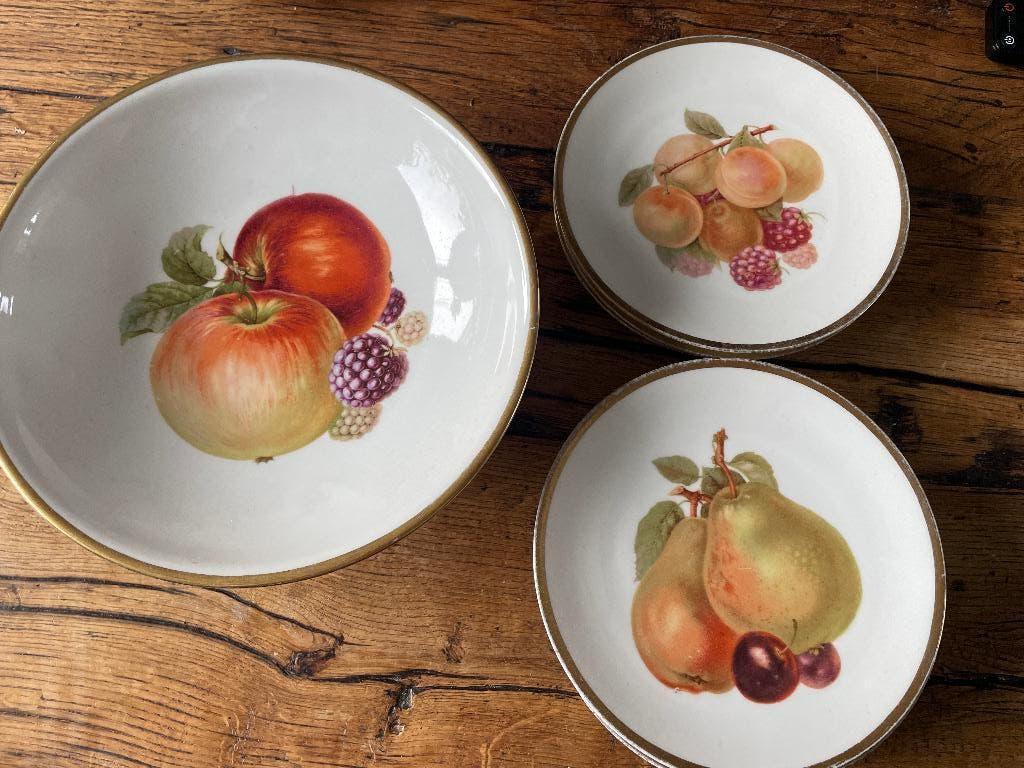 Schlaggenwald dessertbordjes en fruitschaal, Ophalen of Verzenden