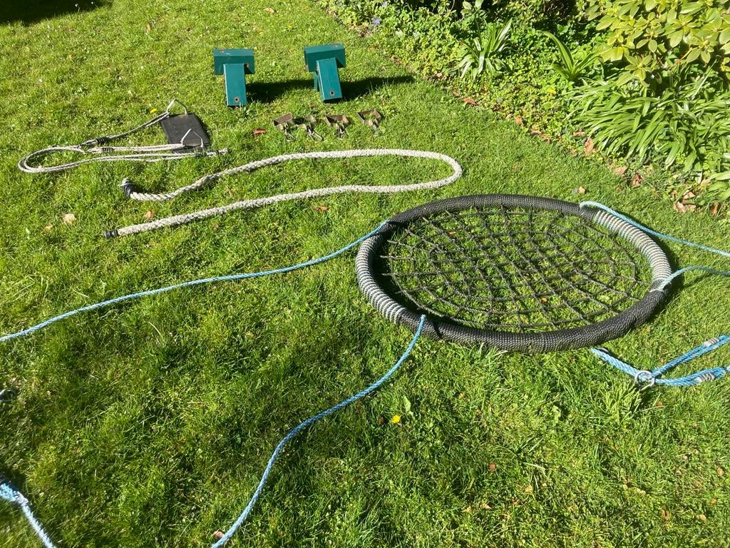 Benodigdheden speeltoestel schommel vogelnestschommel, Kinderen en Baby's, Speelgoed | Buiten | Speeltoestellen, Ophalen of Verzenden