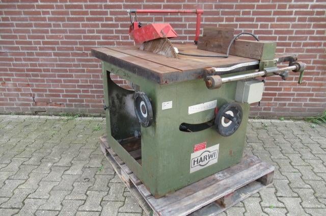 Cirkelzaag machine HARWI 130 S 7,5 pk zaagblad 500 mm., Doe-het-zelf en Verbouw, Ophalen, Gebruikt, Cirkelzaag, 30 tot 70 mm