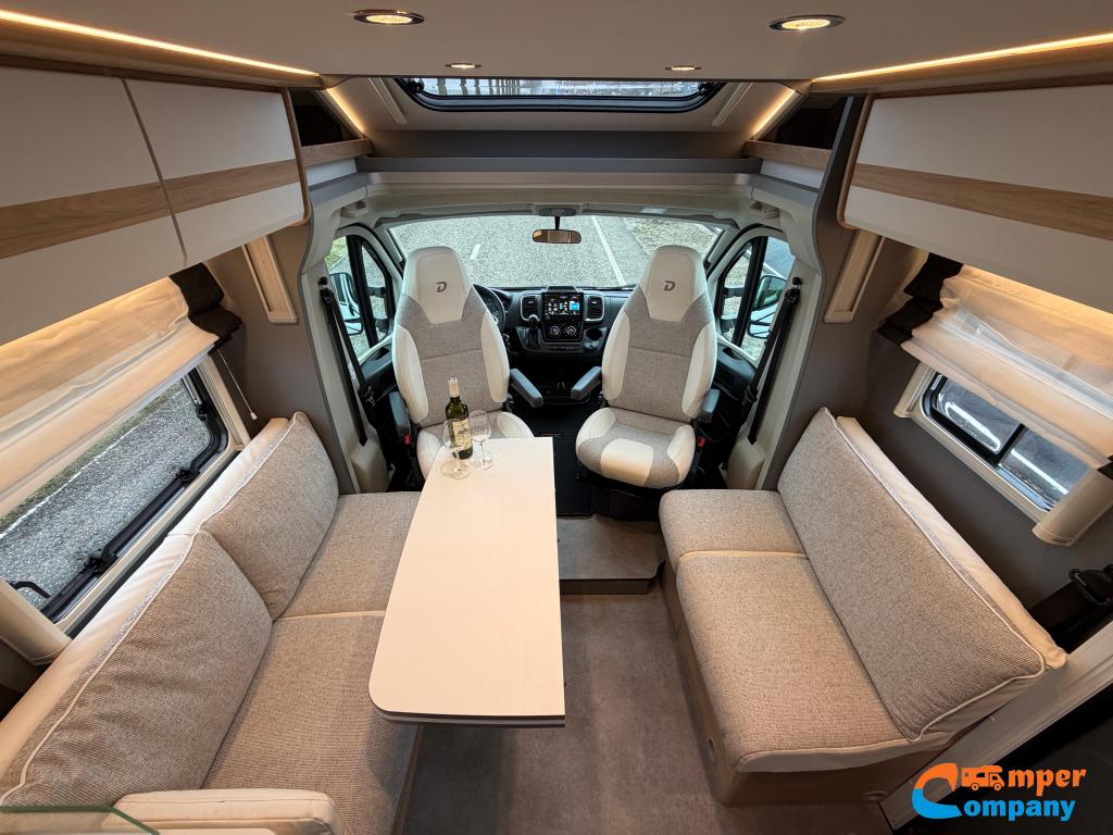 Dethleffs Just Camp T 7052 DBL Queensbed/Hefbed/Face to face, Automaat, Ringverwarming, Fiat, 7 tot 8 meter