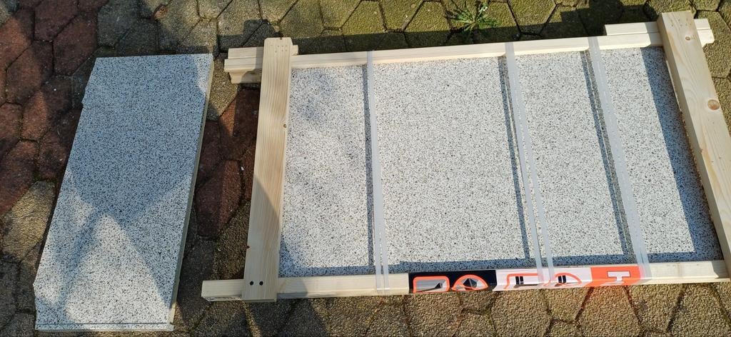 2 nieuwe stukken composiet aanrechtblad Evora Quartz, Ophalen, Nieuw