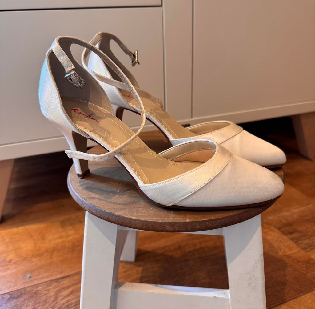 Rainbow Club trouwschoenen ivory 38, Ophalen of Verzenden, Gedragen, Wit, Schoenen