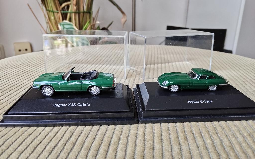 Schuco 1:87 Jaguar XJS  & Jaguar E Type - 2 voor 12,95, Ophalen of Verzenden, Zo goed als nieuw, Auto, Schuco