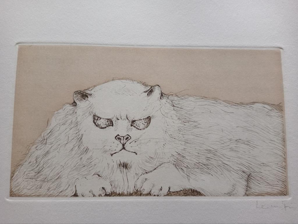 Leonor Fini Ets Les Chat des Neiges Surrealisme 1975, Ophalen of Verzenden