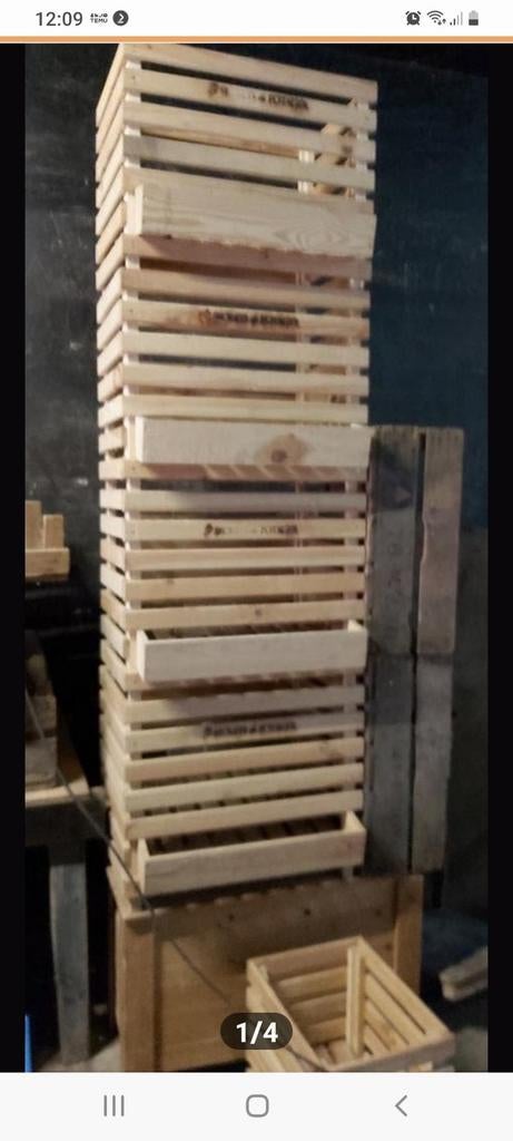 Grote aardappel houten kratten ., Ophalen, Krat