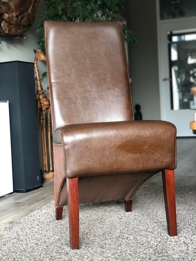 Lloyd Loom eethoek met 6 stoelen - koloniaal, Ophalen, Gebruikt, Bruin, Riet of Rotan