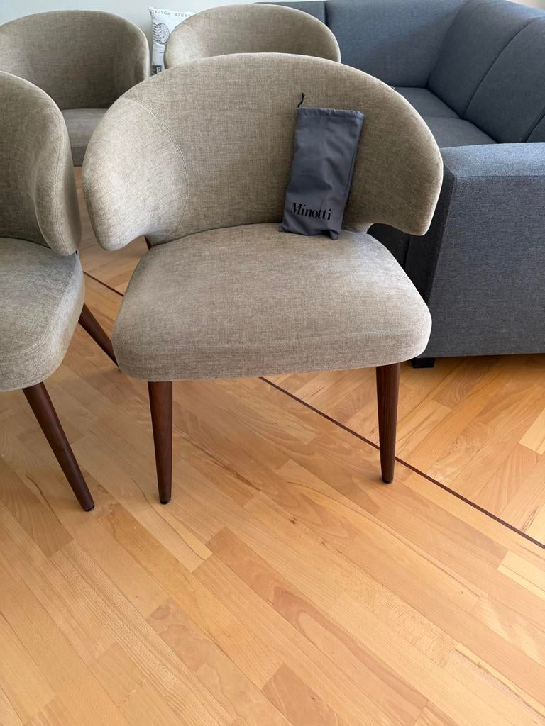 Minotti Aston fauteuil, Ophalen, Gebruikt, Bruin, Luxe