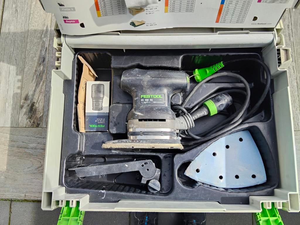 Festool schuurmachine DS 400 EQ, Doe-het-zelf en Verbouw, Gereedschap | Schuurmachines, Ophalen, Minder dan 600 watt, Vlakschuurmachine