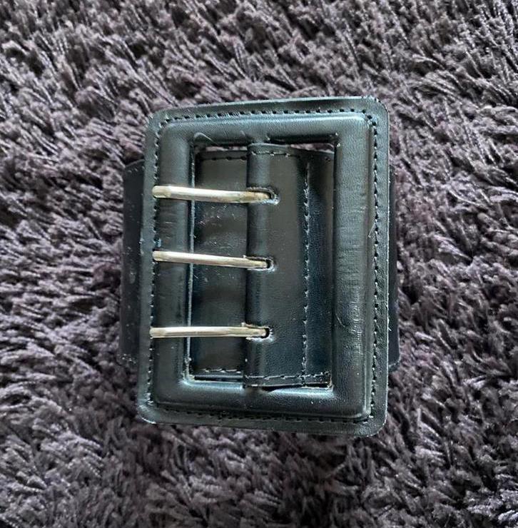 Bijenkorf riem, leer, zwart, breedte 8cm, nieuw, Bijenkorf, Nieuw, Tailleriem, Ophalen of Verzenden