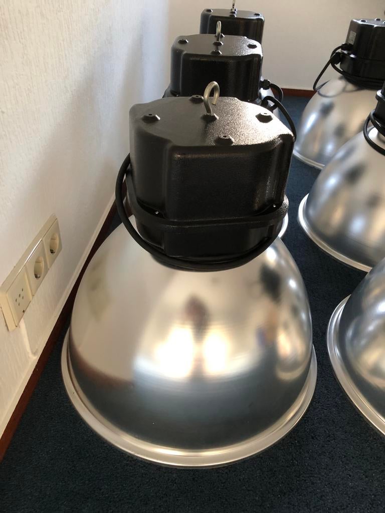 Industriële hanglampen/fabriekslampen, werkend, E40, Ophalen of Verzenden, Gebruikt, Vintage