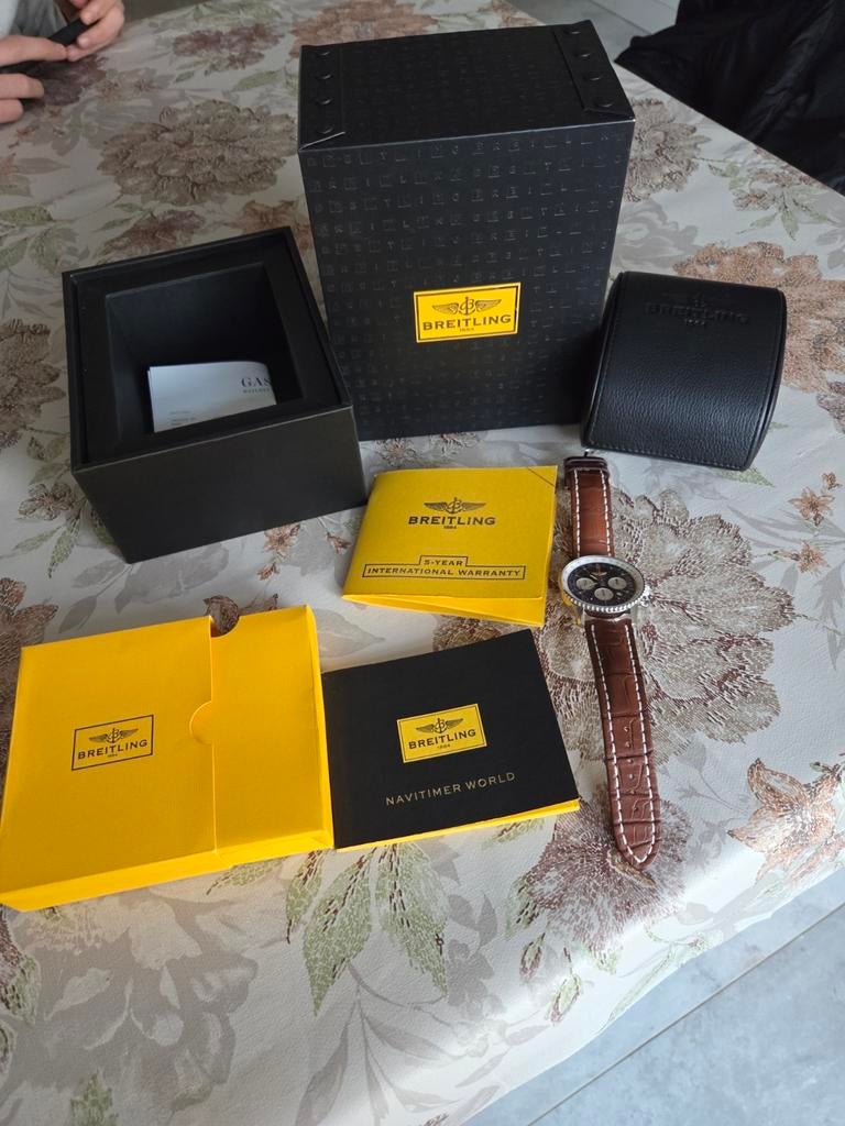 Breitling navitimer  Panamerican LE - Zo goed als nieuw, Sieraden, Tassen en Uiterlijk, Horloges | Heren, Ophalen, Leer, Staal
