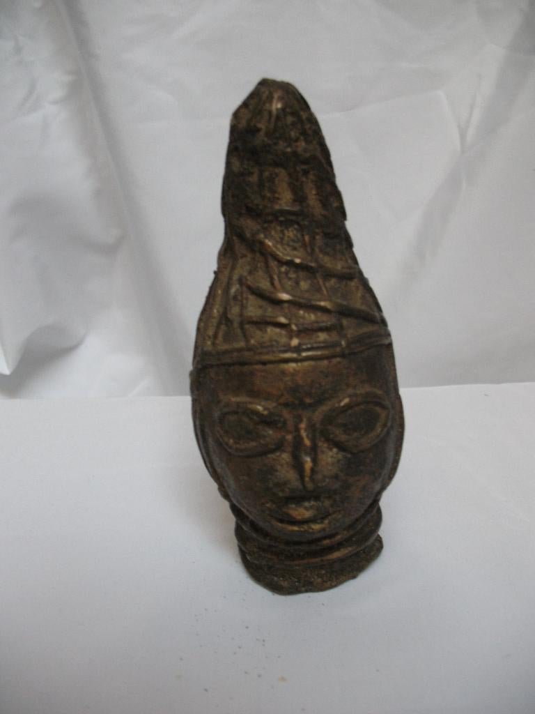 Etnisch Afrikaans Brons/ Koper Sculpture, Antiek en Kunst, Ophalen of Verzenden, Brons