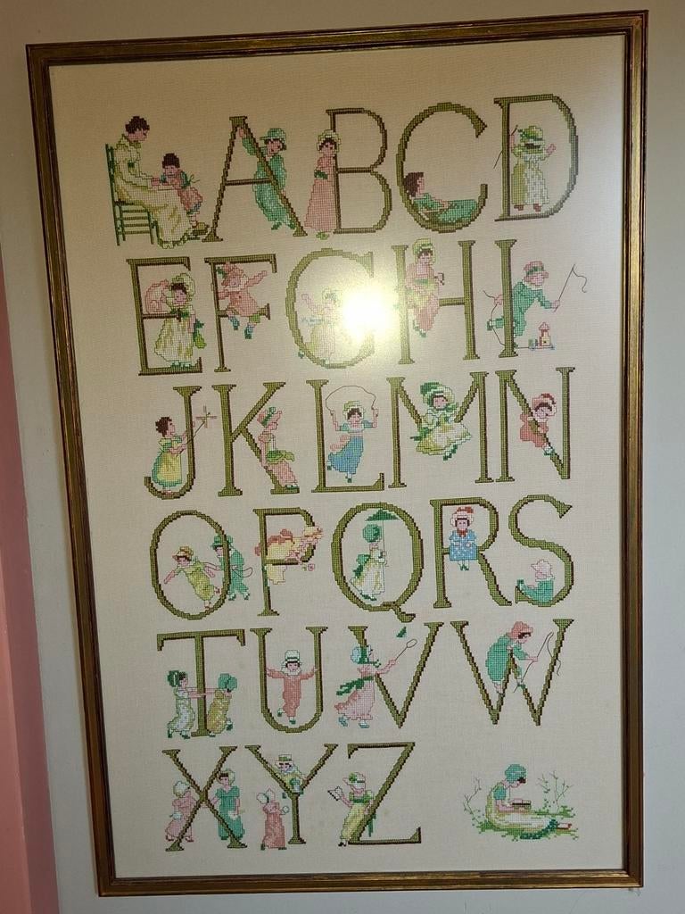 Borduur alfabet lijst, Ophalen, Gebruikt, A1 t/m A3