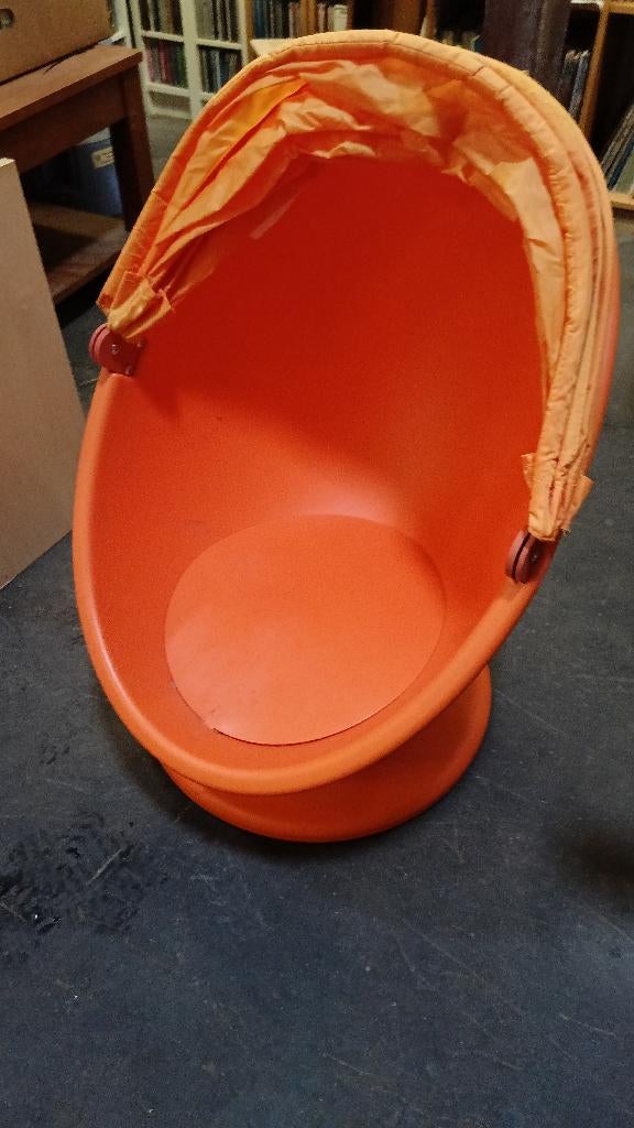 IKEA PS LÖMSK draaifauteuil met kap – oranje, Ophalen, Gebruikt, Stoel(en)