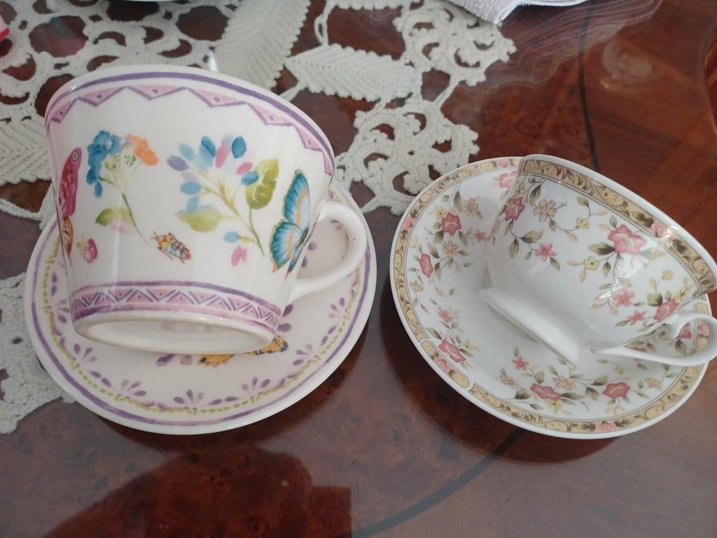 Twee kop en schotels Zara Home en D.E, Ophalen of Verzenden