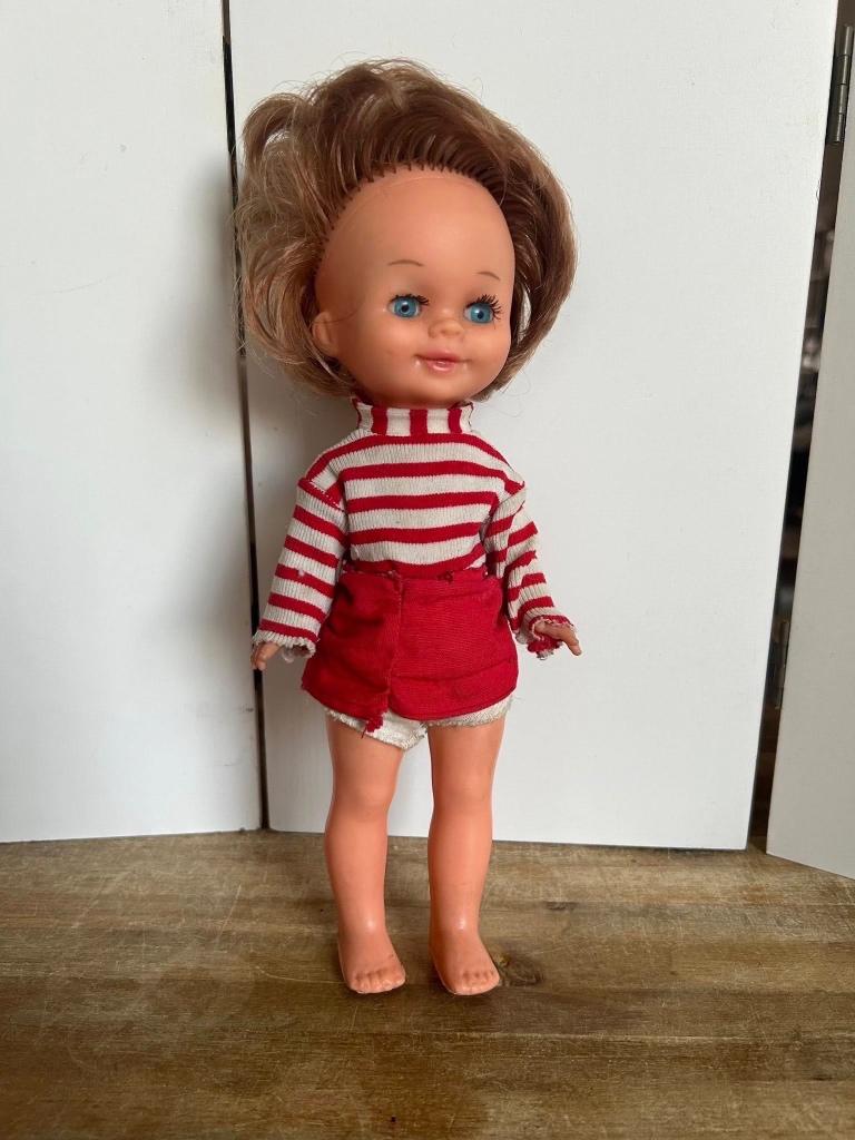 Vintage Sebino pop jaren 70 uit Italië, Verzamelen, Poppen, Ophalen of Verzenden, Gebruikt, Pop