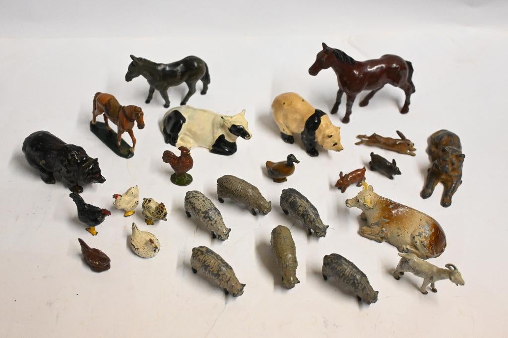 25 stuks metalen dieren britains timpo ea boerderij wildlife, Ophalen of Verzenden