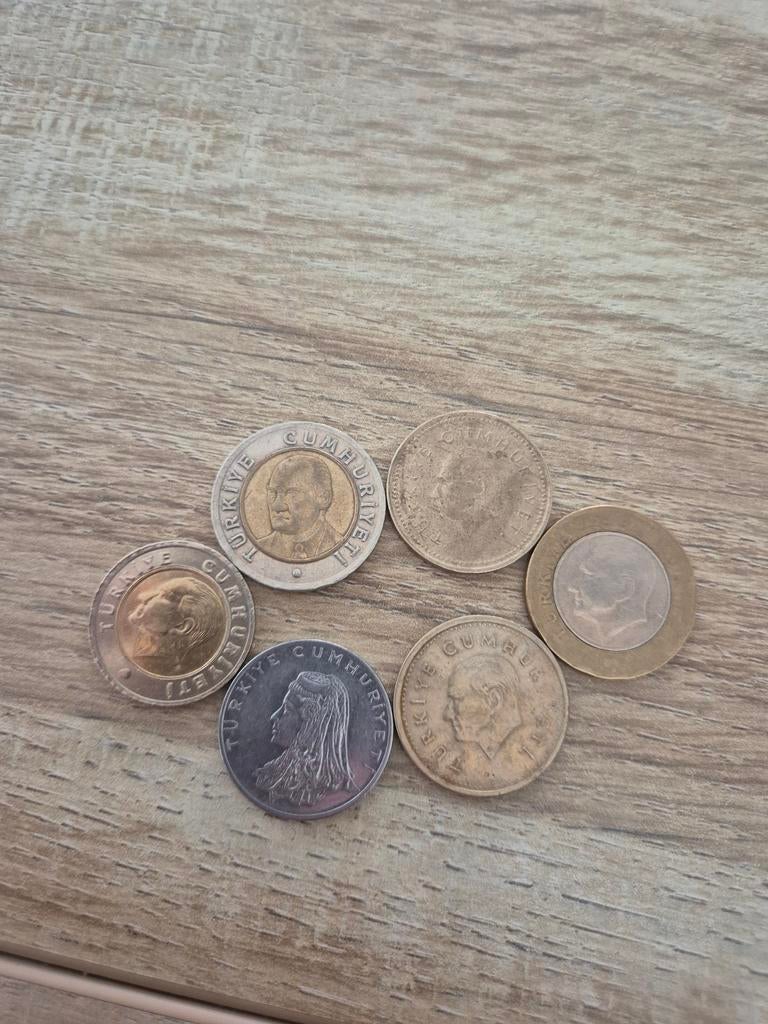 6 munten uit Turkije, Ophalen of Verzenden, Midden-Oosten