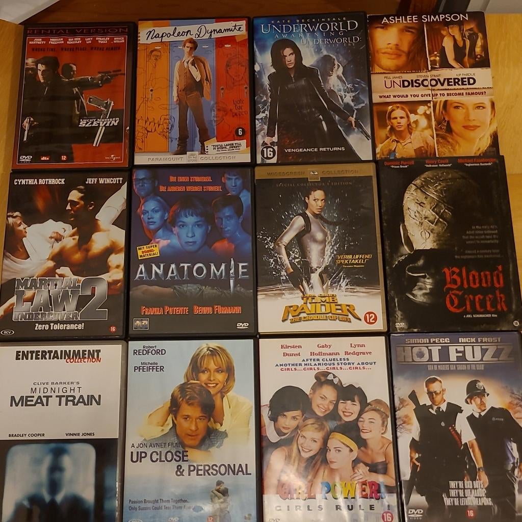DVD Collectie - 12 Diverse Titels (Actie, Komedie, Horror), Vanaf 16 jaar, Ophalen of Verzenden, Gebruikt