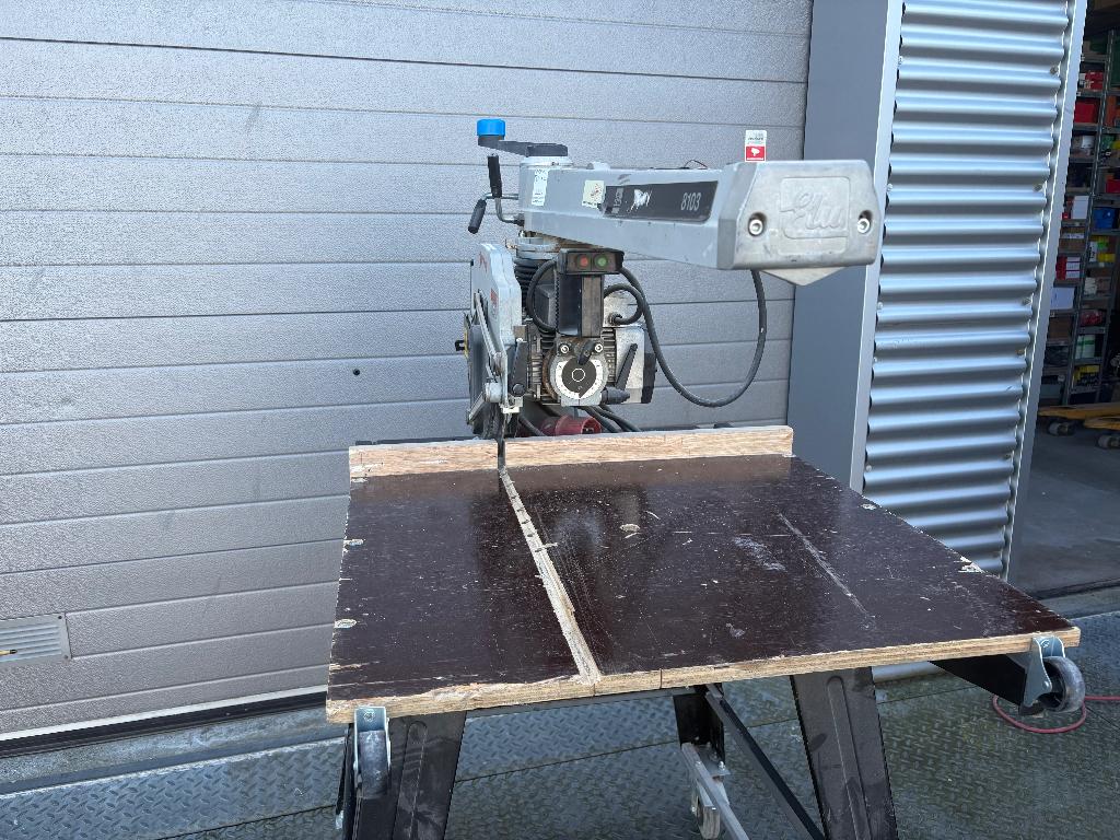 Radiaal zaagmachine Elu, Gebruikt, 70 mm of meer, Ophalen of Verzenden, Afkortzaag