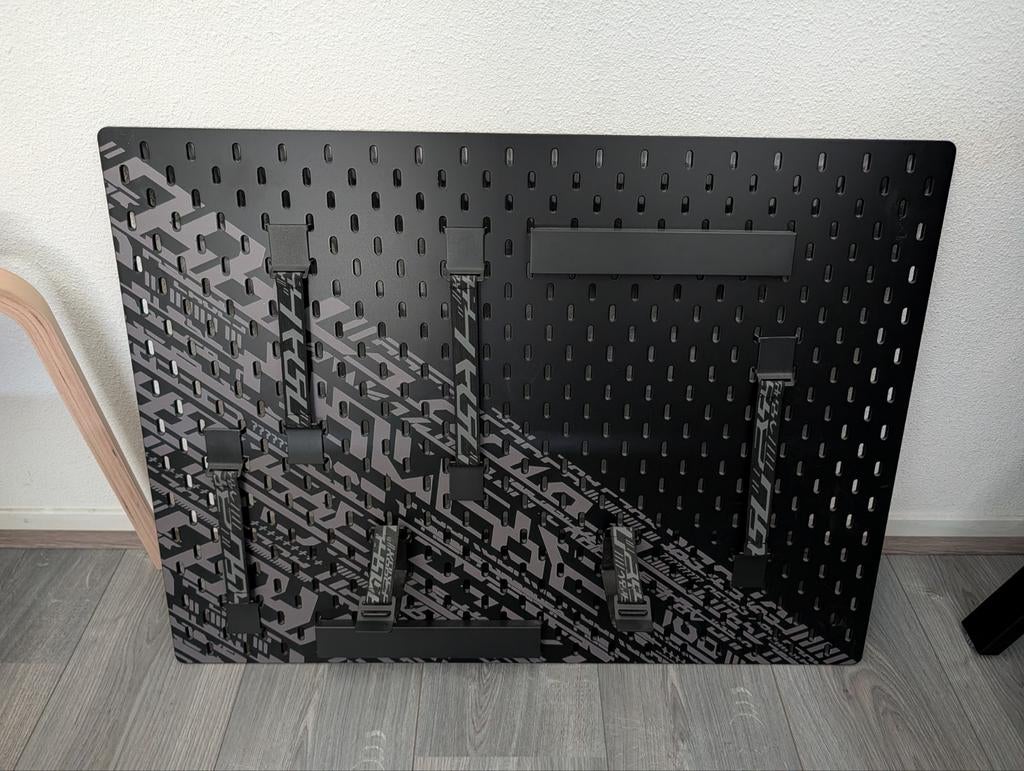 Ikea Skadis pegboard met accessoires, Ophalen, Zo goed als nieuw