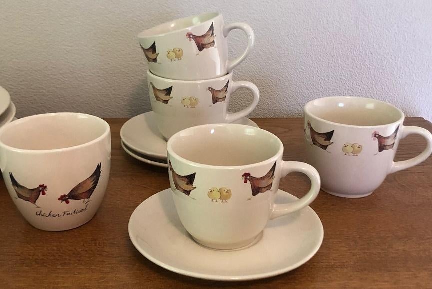 Jet Chicken Festival servies delen, Overige typen, Ophalen of Verzenden, Zo goed als nieuw, Overige stijlen