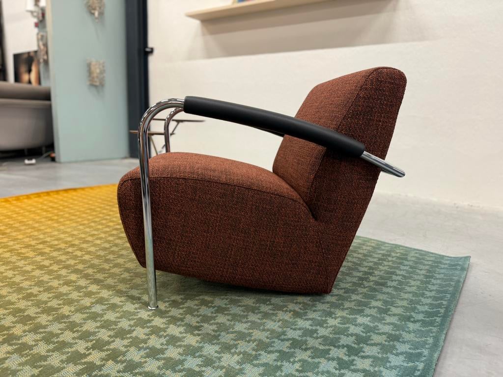 Nieuw Leolux Scylla fauteuil Migo Stof Design stoel Canyon, Leolux, Nieuw, 75 tot 100 cm, Ophalen of Verzenden