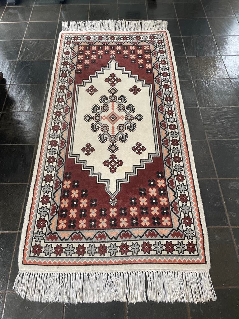 Tunesisch Wollen Vloerkleed met Traditioneel Patroon, Ophalen, Gebruikt, 200 cm of meer, Tunesisch
