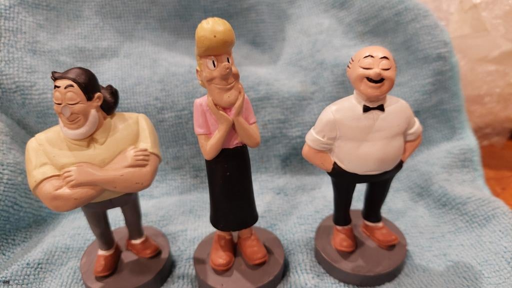 Suske en Wiske beeldjes: Jerom, Lambik, Sidonia (10 cm), Verzamelen, Ophalen of Verzenden, Gebruikt